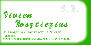vivien noszticzius business card